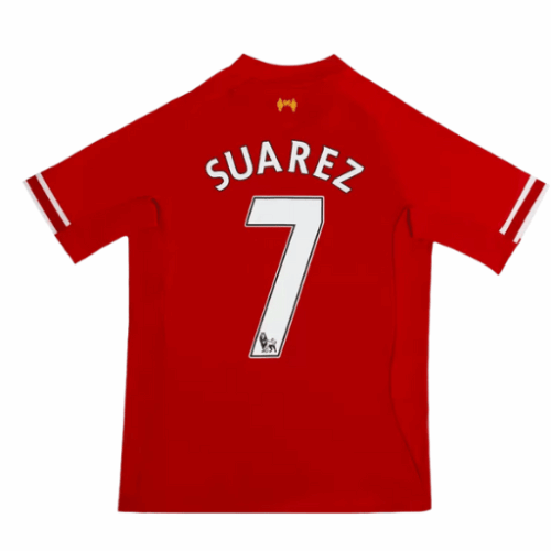 Camiseta de fútbol vintage SUAREZ #7 Liverpool Home 2013/14