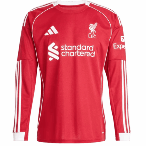 Camiseta de fútbol de manga larga visitante del Liverpool 2025/26