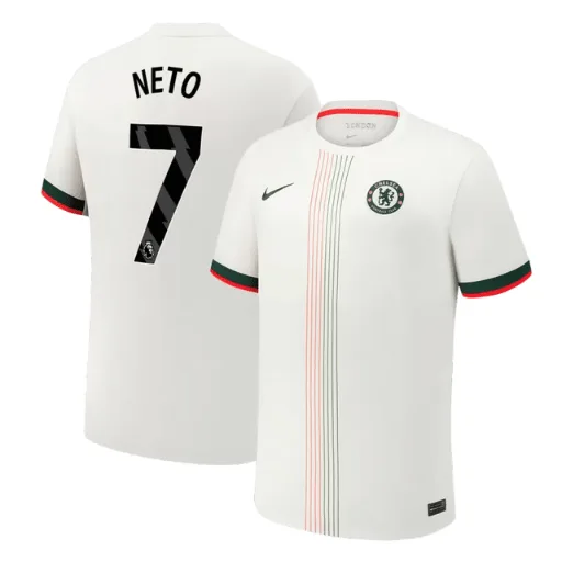 NETO #7 Chelsea Away Soccer Jersey 2025/26