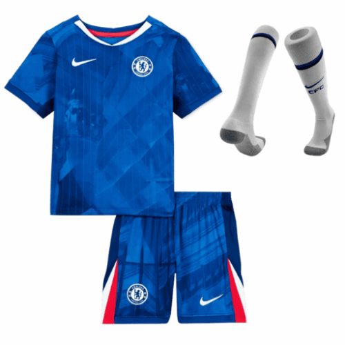 Maillots de football pour enfants Chelsea Home Kit complet 2025/26