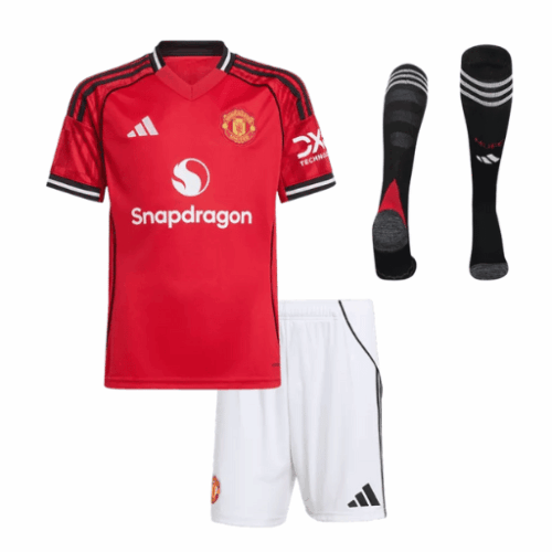 Maillots Manchester United Home Kit complet 2025/26
