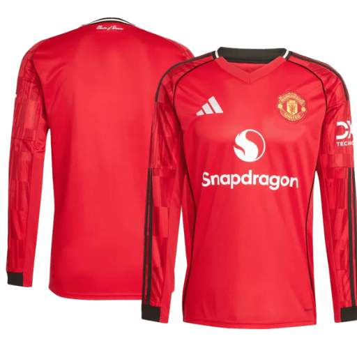 Manchester United Home Long Sleeve Soccer Jersey 2024/25