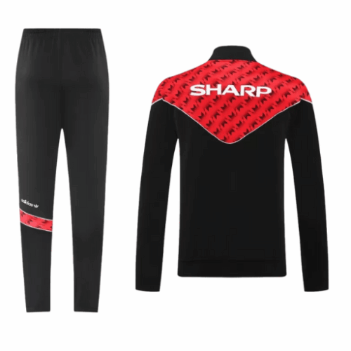 Manchester United Jacket Tracksuit 2025/26 Red&Black Manchester United Jacket Tracksuit 2025/26 Red&Black