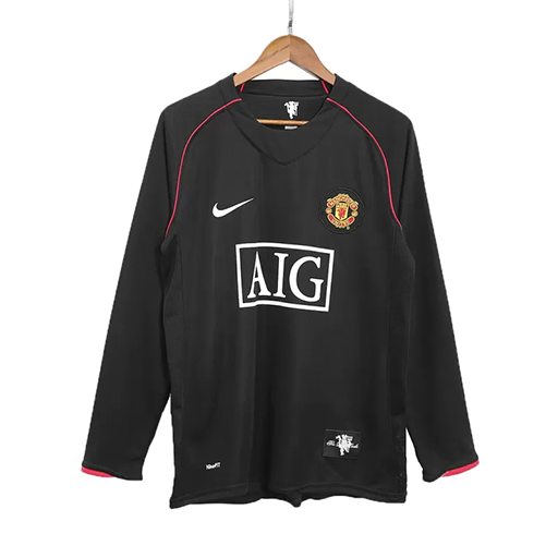 Vintage Soccer Jersey Manchester United Home Long Sleeve 2007/08