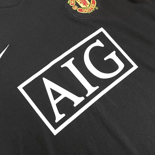 Camiseta de fútbol retro de primera equipación del Manchester United de manga larga 2007/08