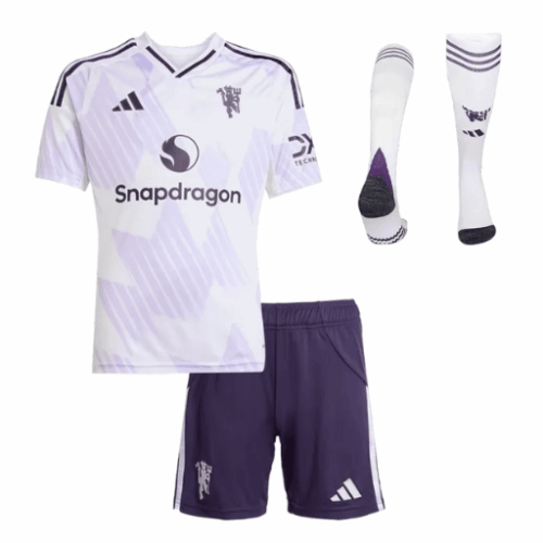 Manchester United Home Kids Soccer Jerseys Full Kit 2025/26