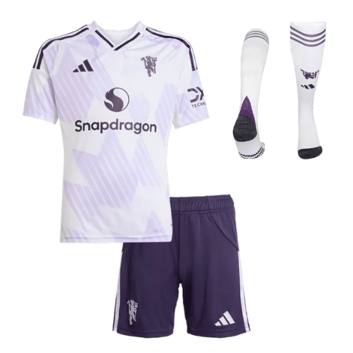 Manchester United Home Kids Soccer Jerseys Full Kit 2025/26