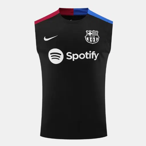 Barcelona Pre-Match Sleeveless Top 2024/25 Black Barcelona Pre-Match Sleeveless Top 2024/25 Black