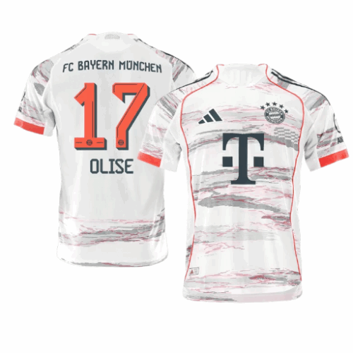 OLISE #17 Bayern Munich Away Authentic Soccer Jersey 2025/26
