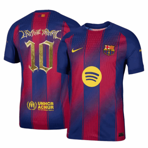 LAMINE YAMAL #10 Barcelona Home Authentic Jersey 2025/26 Kopa Trophy Edition
