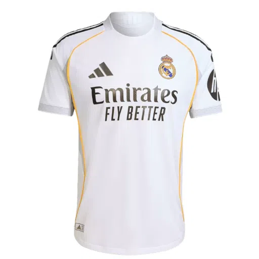 Camiseta de fútbol auténtica de primera equipación del Real Madrid 2025/26