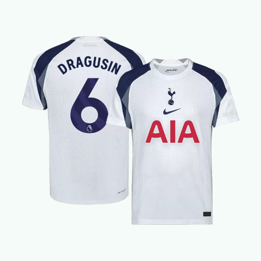 DRAGUSIN #6 Tottenham Hotspur Home Authentic Soccer Jersey 2025/26-1