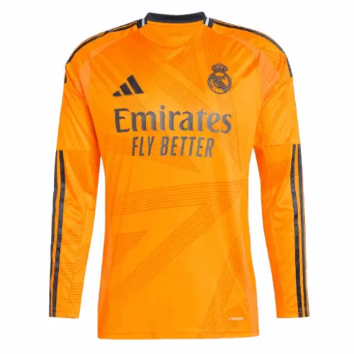 Real Madrid Away Long Sleeve Soccer Jersey 2024/25