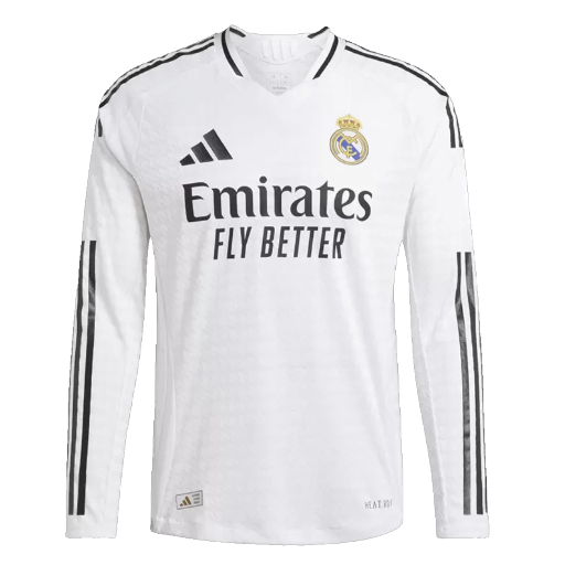 Authentic Real Madrid Home Long Sleeve Soccer Jersey 2024/25