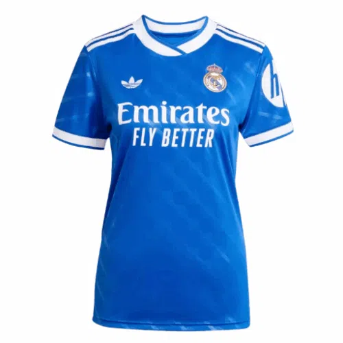 Camiseta de fútbol de tercera equipación para mujer del Real Madrid 2025/26