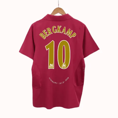 Maillot de football domicile BERGKAMP #10 Arsenal 2005/06