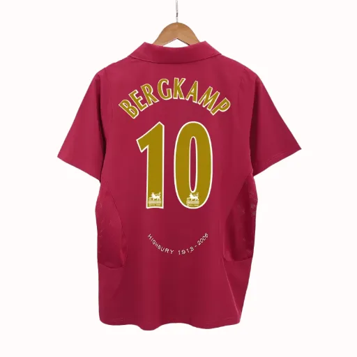 Camiseta de fútbol de primera equipación del Arsenal BERGKAMP #10 2005/06