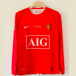 Cristiano Ronaldo Manchester United Jersey 2008 Manches longues