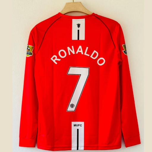 Cristiano Ronaldo Manchester United Jersey 2008 Long Sleeve-1