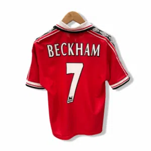 camiseta de fútbol de david beckham del manchester united 1998