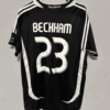 david beckham real madrid black jersey