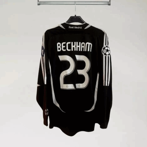 david beckham real madrid jersey long sleeve