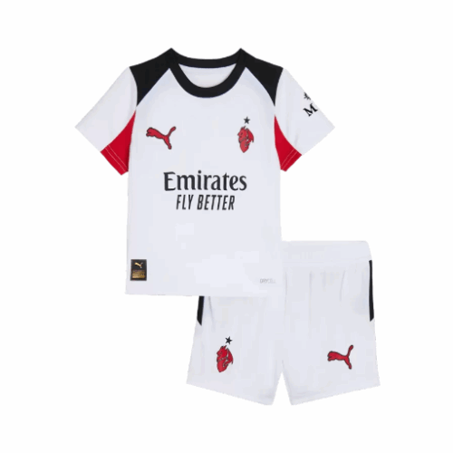 AC Milan Away Kids Soccer Jerseys Kit 2025/26