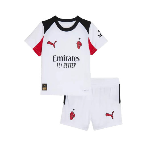 AC Milan Away Kids Soccer Jerseys Kit 2025/26