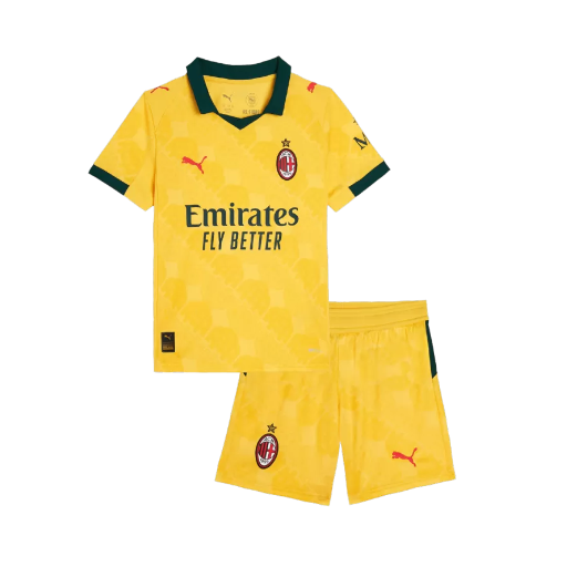 AC Milan Third Away Kids Soccer Jerseys Kit 2025/26