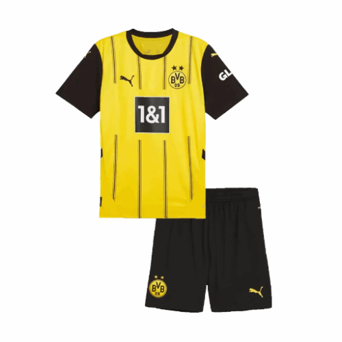 Borussia Dortmund Home Kids Soccer Jerseys Kit 2024/25
