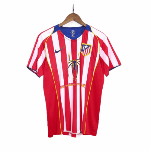 Maillot de football vintage Atletico Madrid Accueil 2004/05 Maillot de football vintage Atletico Madrid Accueil 2004/05