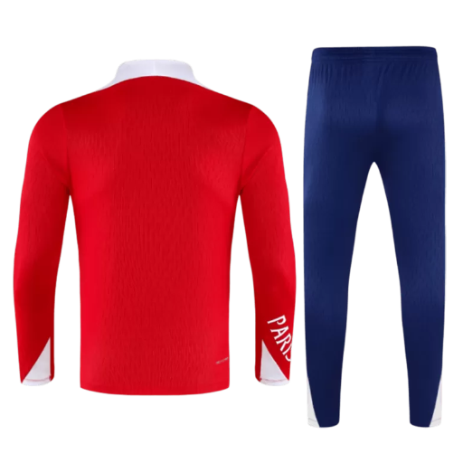 PSG 1/4 Zip Tracksuit 2025/26 Kids Red -2