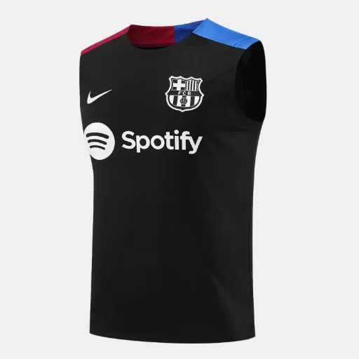 Barcelona Pre-Match Sleeveless Top 2024/25 Black -2 Barcelona Pre-Match Sleeveless Top 2024/25 Black -2