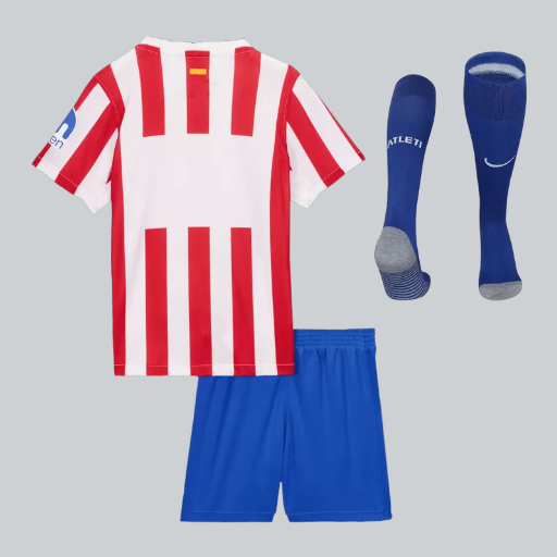 Atletico Madrid Accueil Maillots de football pour enfants Kit complet 2025/26 -2