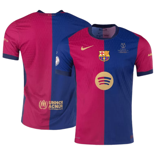 Barcelona Home Authentic Soccer Jersey 2024/25 - Copa del Rey Final -3