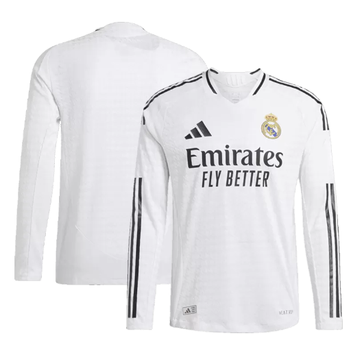 Authentic Real Madrid Home Long Sleeve Soccer Jersey 2024/25