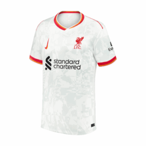 White Mohamed Salah Jersey Kids
