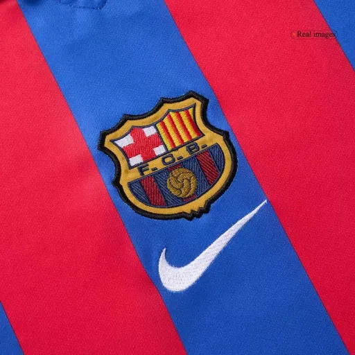 Maillot de football vintage Barcelona domicile 2001/02-3