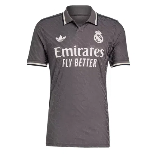 Camiseta de fútbol versión jugador de tercera equipación del Real Madrid 2024/25