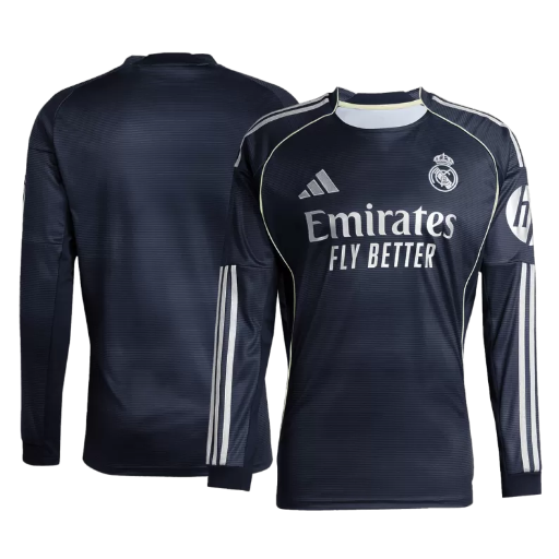Real Madrid Away Long Sleeve Soccer Jersey 2025/26 -3