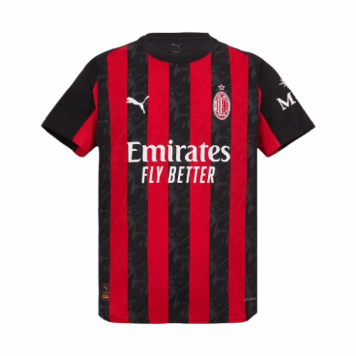 AC Milan Home Authentic Soccer Jersey 2025/26 AC Milan Home Authentic Soccer Jersey 2025/26