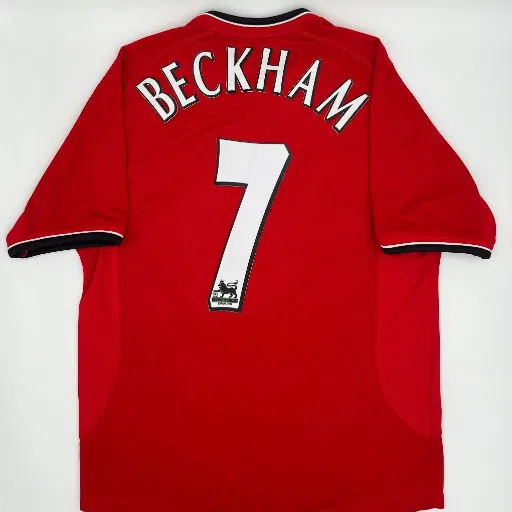 david beckham manchester united camiseta de fútbol 1999-1