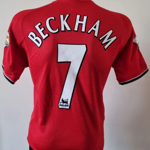david beckham manchester united camiseta de fútbol 1999-2