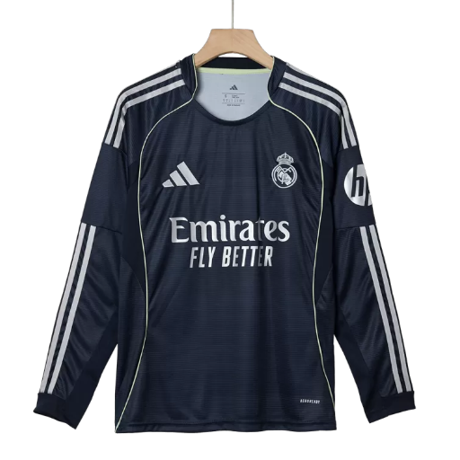 Real Madrid Away Long Sleeve Soccer Jersey 2025/26 -4