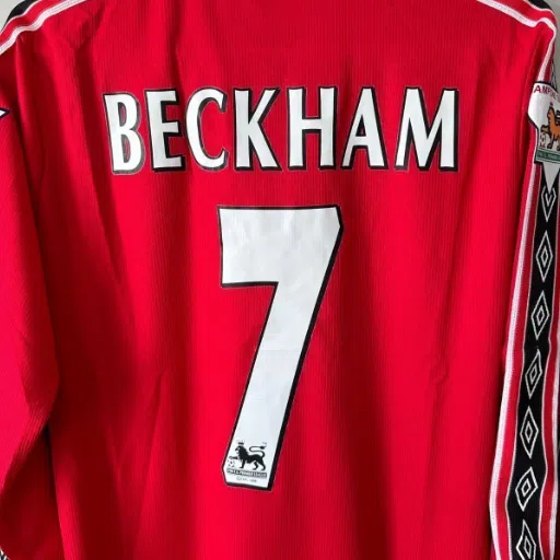 camiseta de fútbol de david beckham del manchester united 1996-2