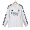 Real Madrid Home Long Sleeve Soccer Jersey 2025/26 -4