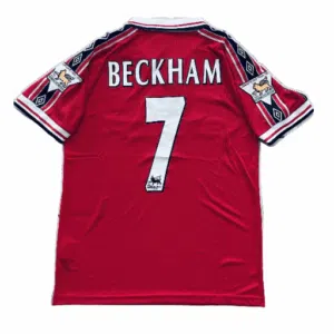 camiseta de fútbol de david beckham del manchester united 1996
