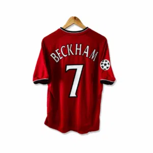 camiseta de fútbol de david beckham del manchester united 2001