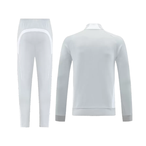 Real Madrid Home Jacket Tracksuit 2025/26 Gray-2
