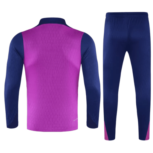 Barcelona 1/4 Zip Tracksuit 2025/26 Kids Purple